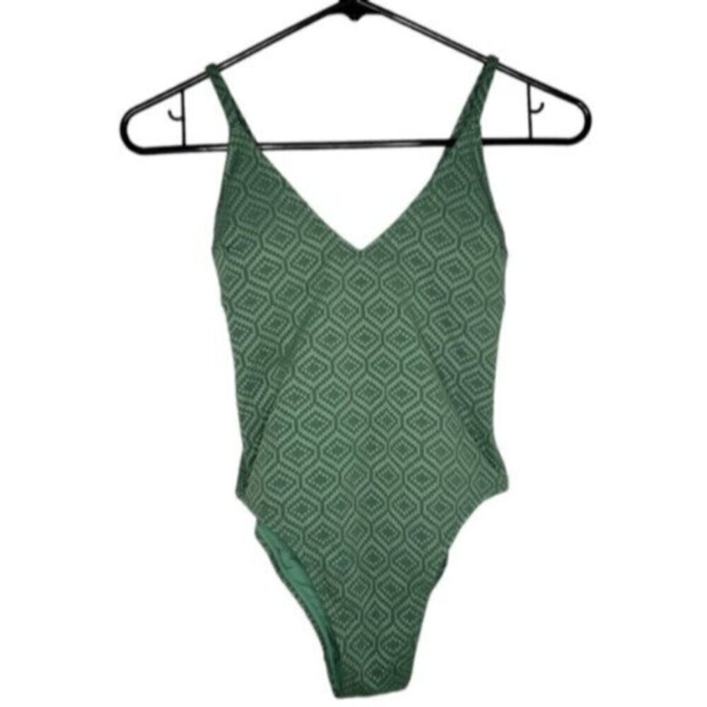 New Cupshe One Piece Swimsuit Women's Size XS Green Monokini